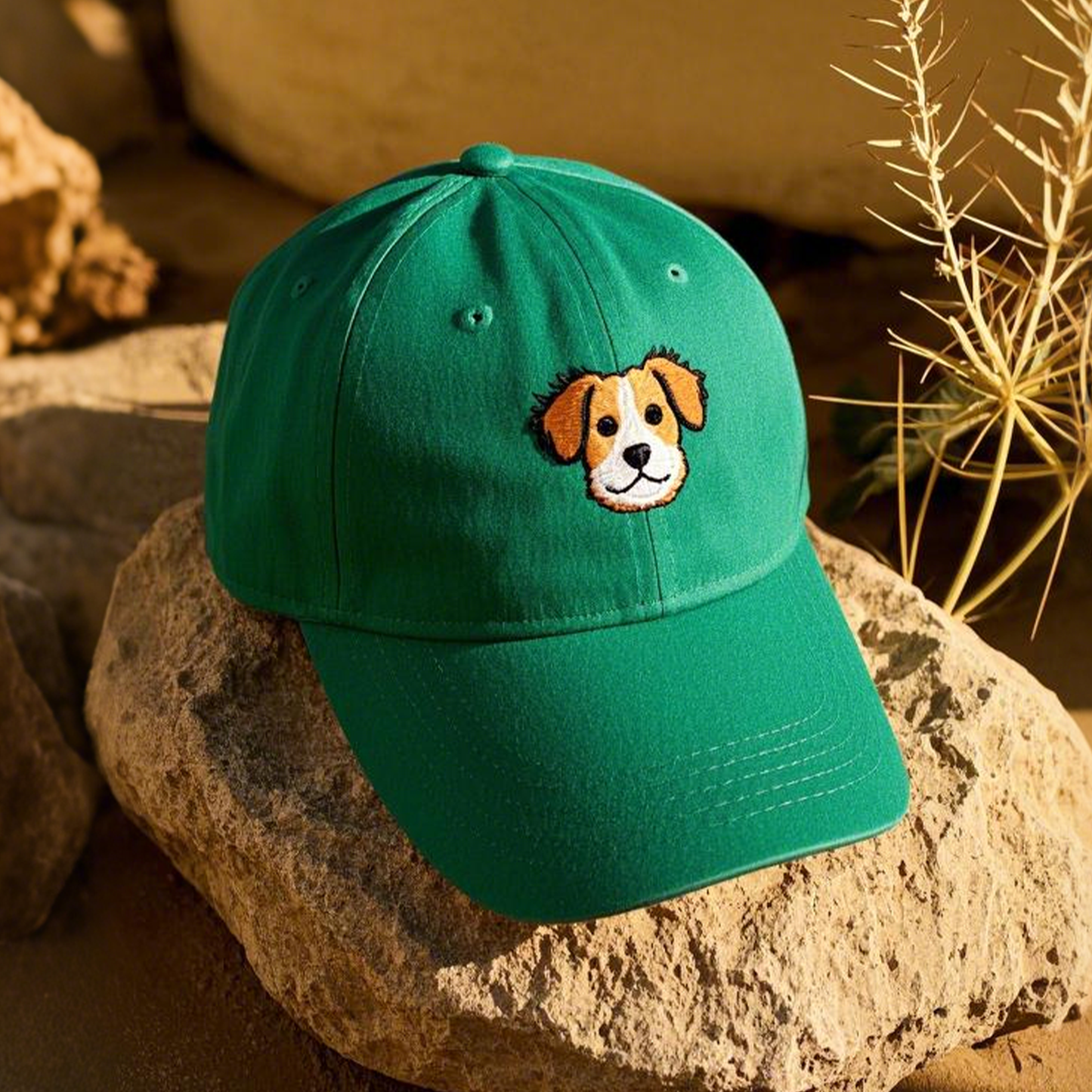 Personalized Pet Cap with Name Embroidery - Unisex - Hat Side Embroidery
