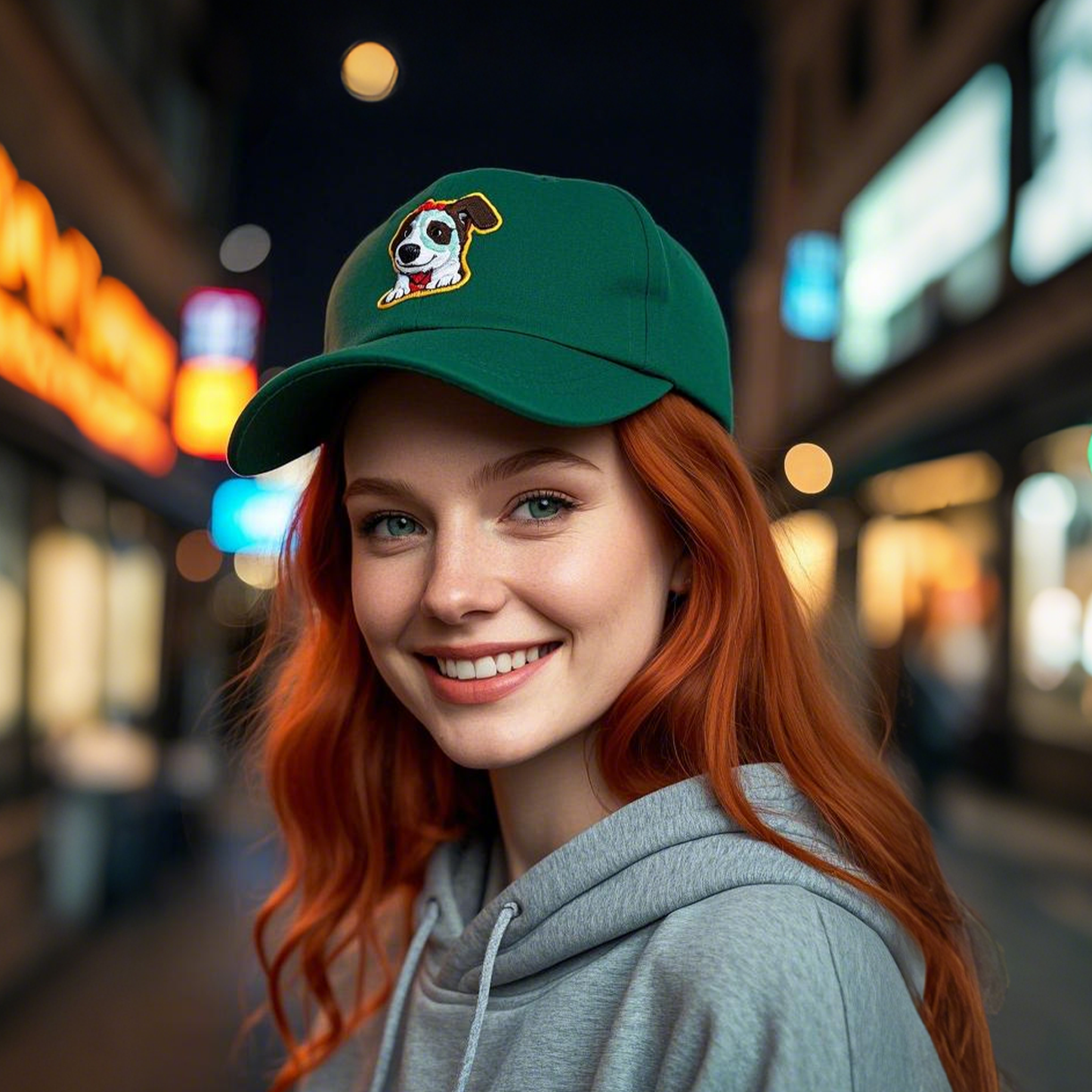 Customised Pet Face Baseball Hats with Pet Silhouette Embroidery
