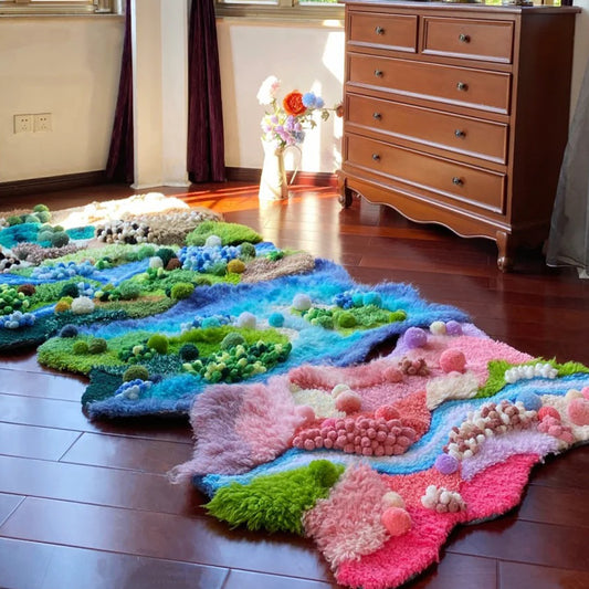 Fluffy 3D Latch Hook Moss Rug