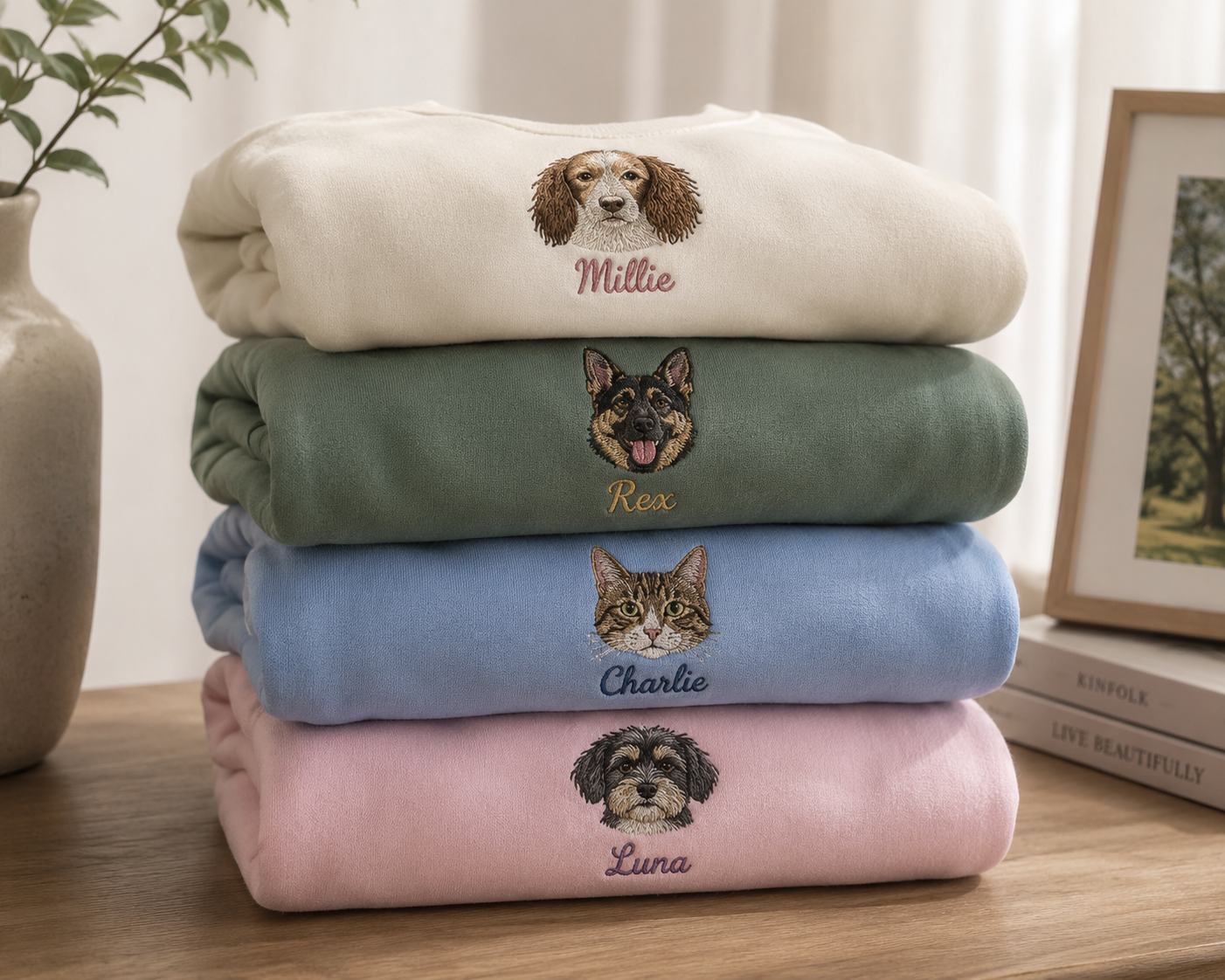 Pet Portrait Hoodies