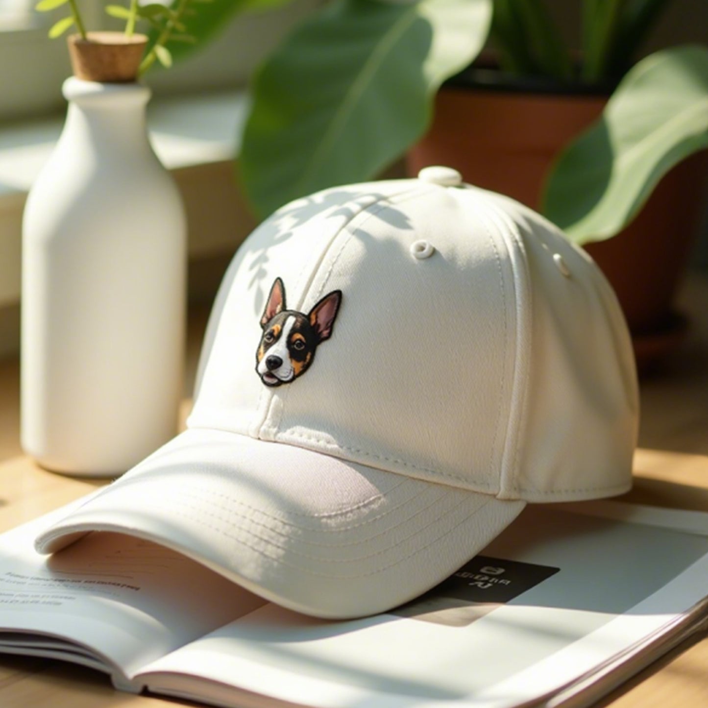 Customised Pet Embroidered Cap, Pet Face Baseball Hats