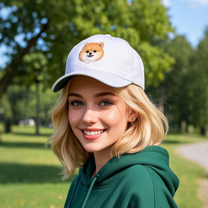 Customised Pet Embroidered Cap, Pet Face Baseball Hats