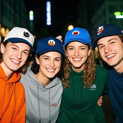 Customised Pet Face Baseball Hats with Pet Silhouette Embroidery