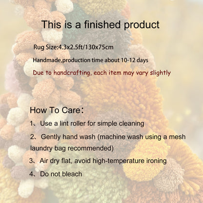 Handmade Latch Hook Moss Rugs