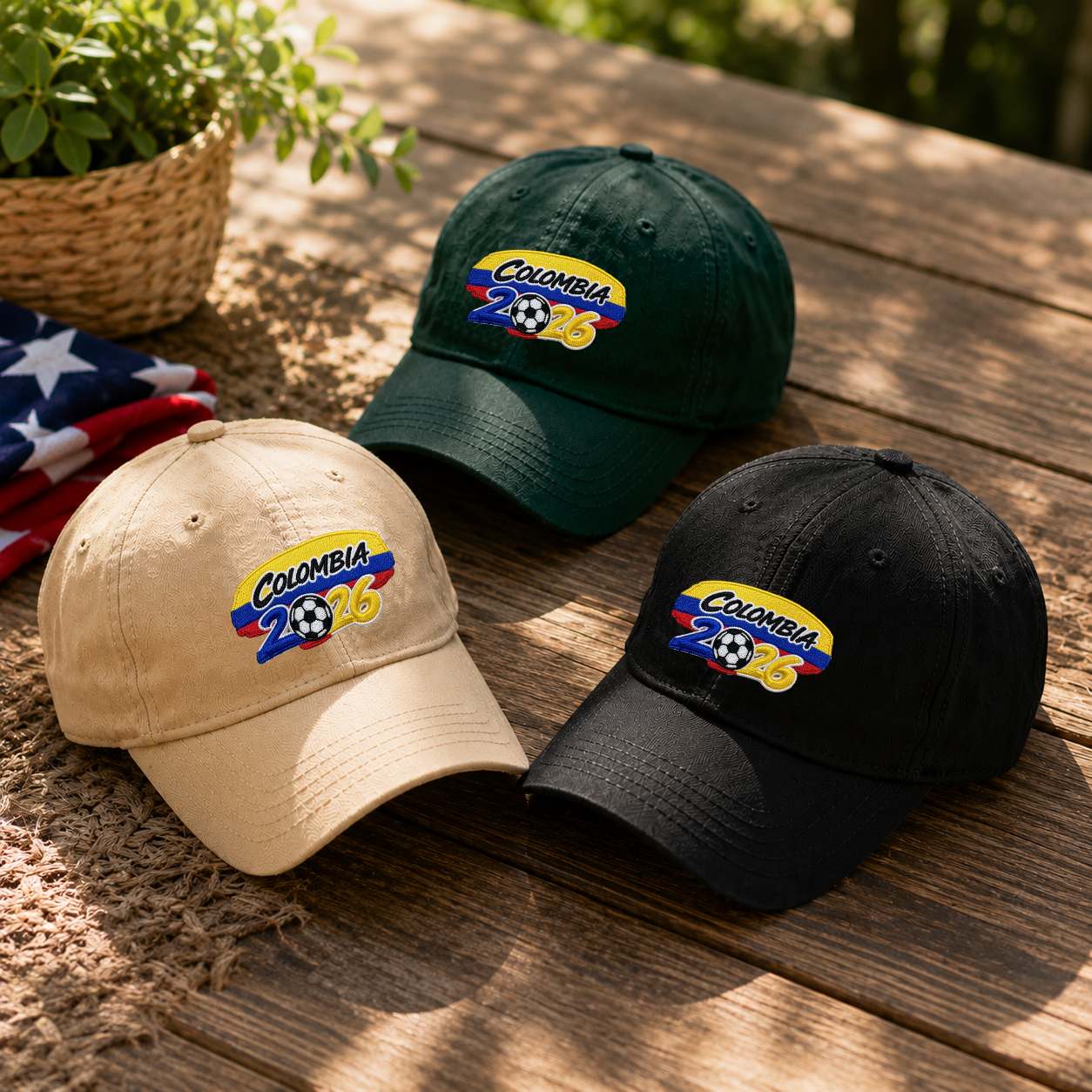 2026 Soccer Fan Hat – Custom Country Flag Cap