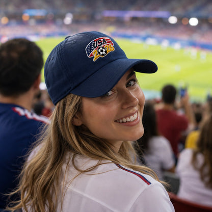USA 2026 Soccer Fan Hat – Embroidered Flag Cap