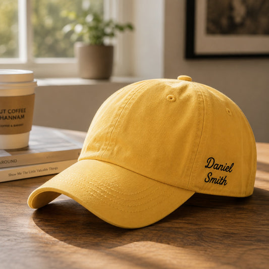 Personalized Pet Cap with Name Embroidery - Unisex - Hat Side Embroidery