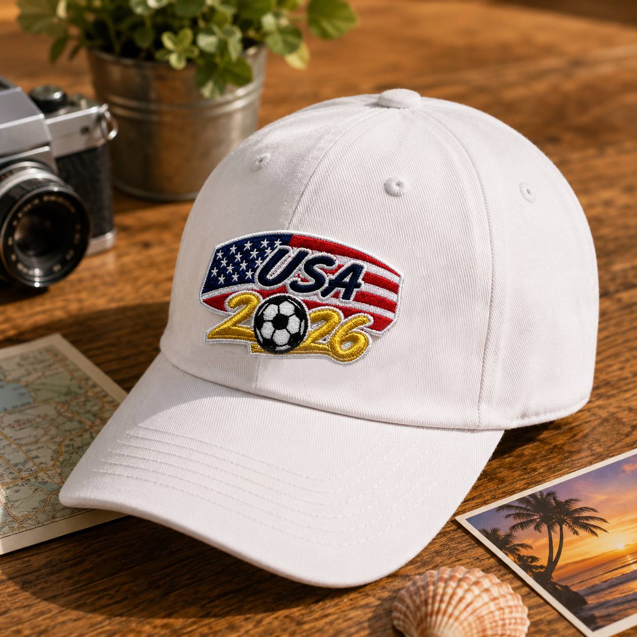 2026 Soccer Fan Hat – Custom Country Flag Cap