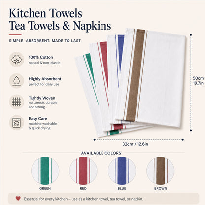 Custom Embroidered Pet Portrait Kitchen Towel with Name, Personalized Cotton Dish Towel
