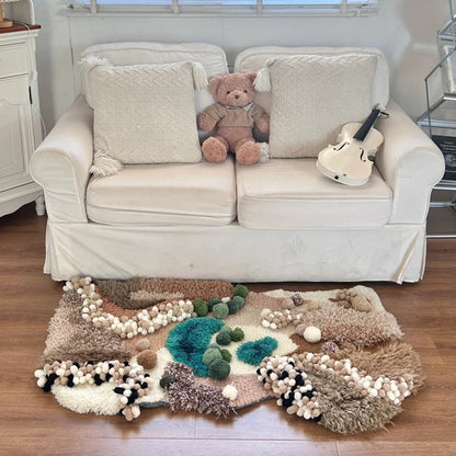 Fluffy 3D Latch Hook Moss Rug