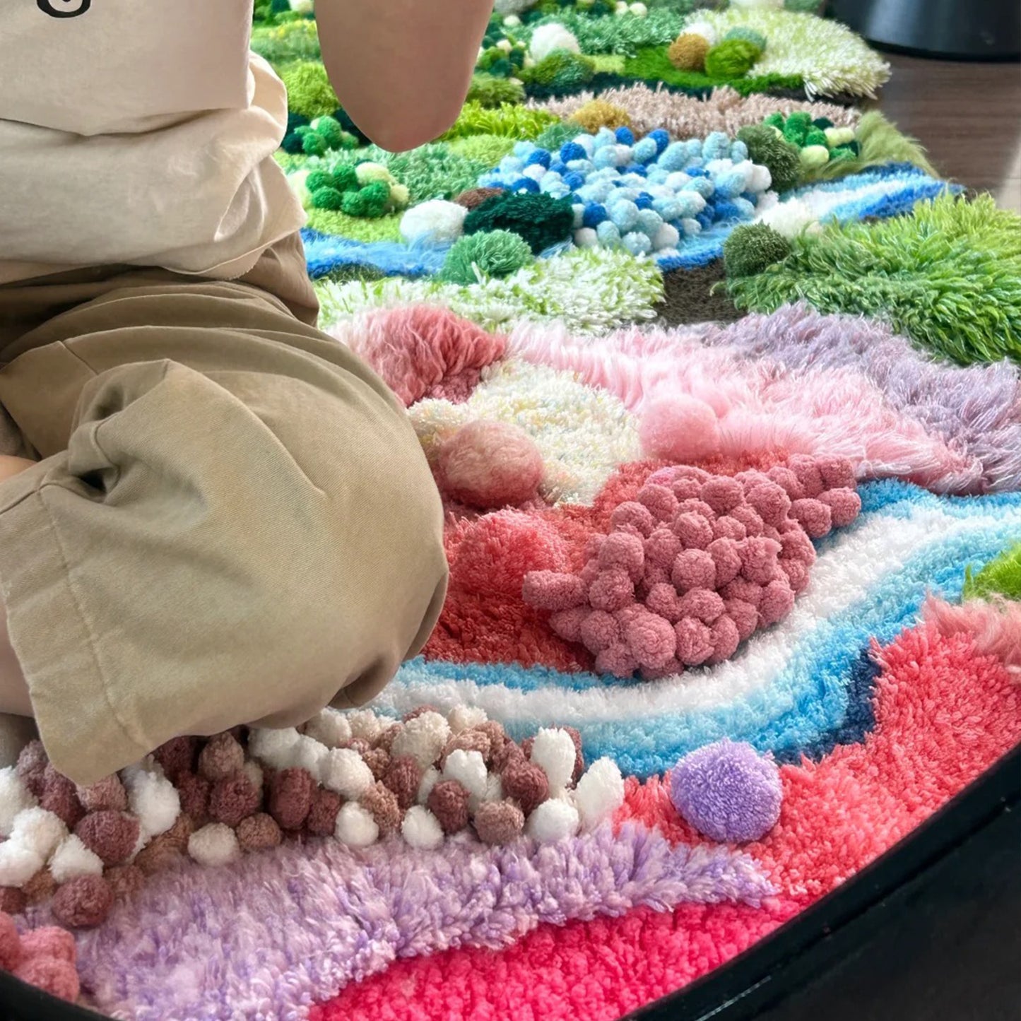 Fluffy 3D Latch Hook Moss Rug