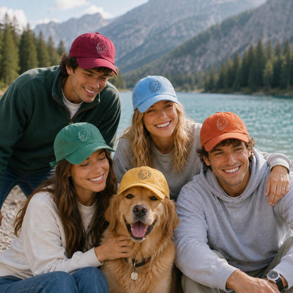 Customised Pet Face Baseball Hats with Pet Silhouette Embroidery
